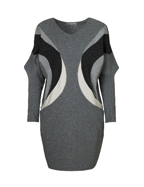 Winter kollektion 2015 Pocket Dress light grey white